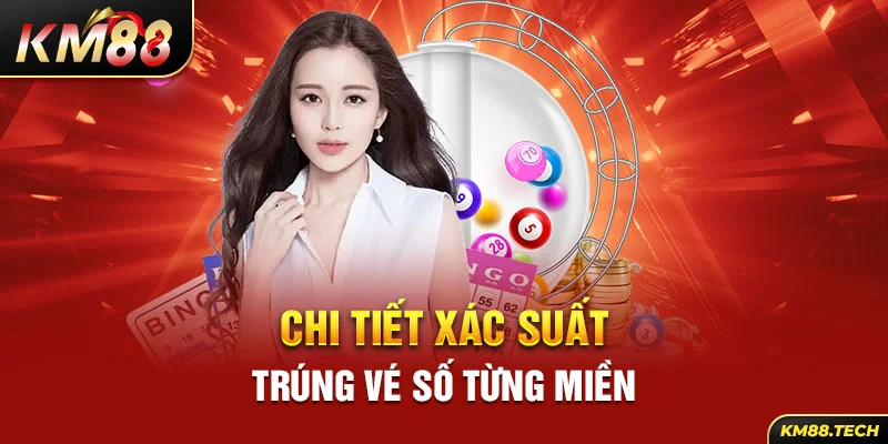 Chi tiết xác suất trúng vé số từng miền